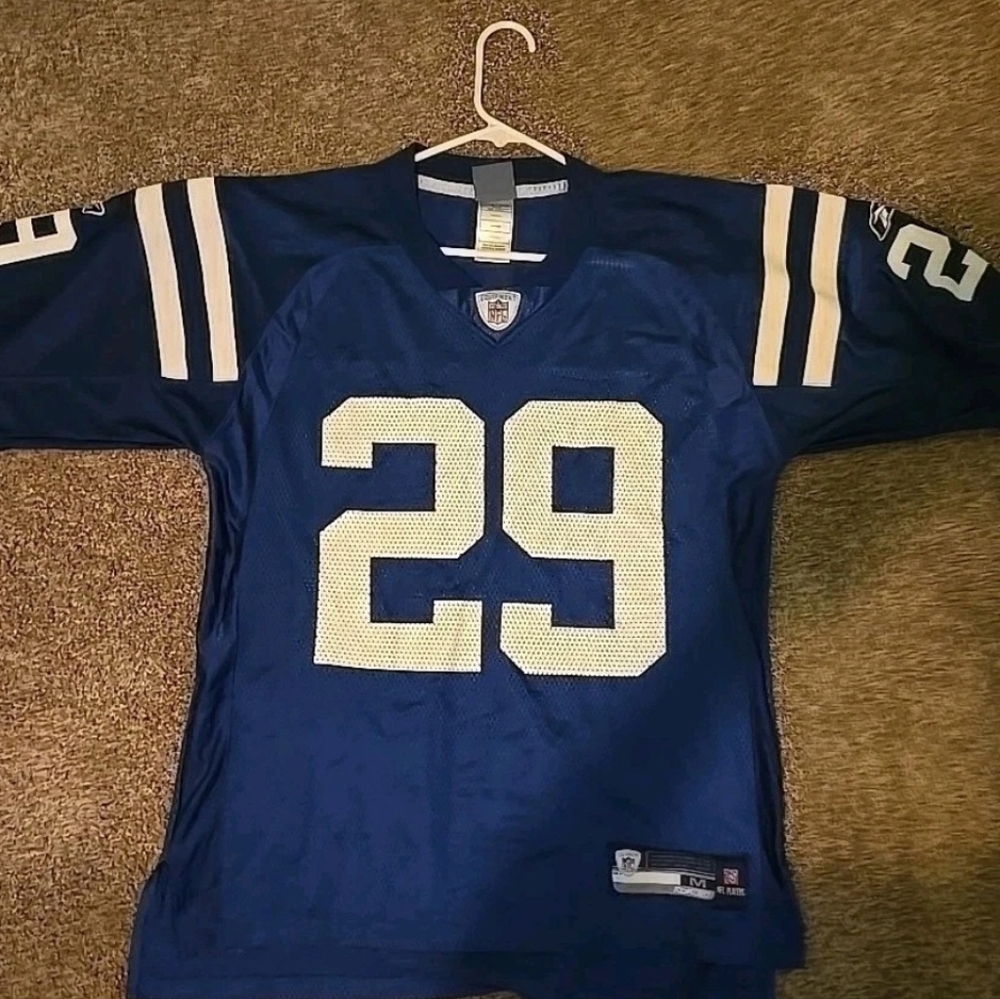 Vintage Reebok NFL Team Player Indianapolis Colts Jersey #29 Addai Mens M